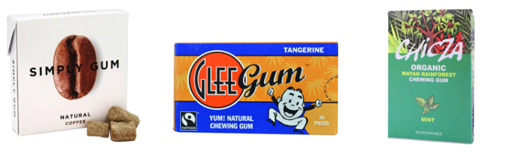 Chewing gum made from chicle