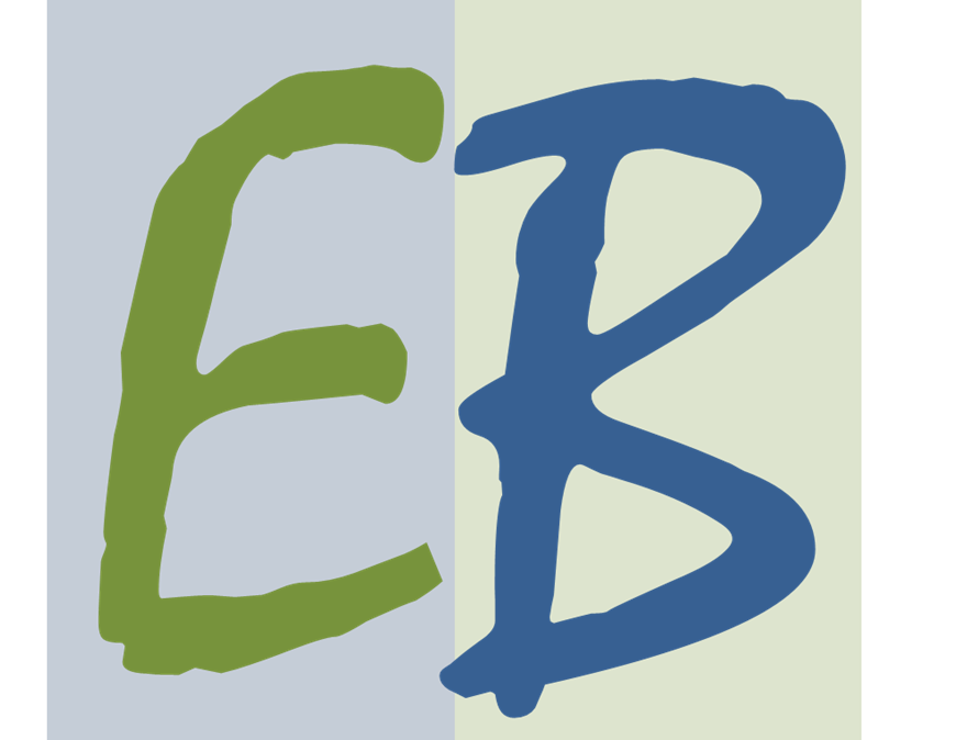 Ethical Bargains site logo - the letters EB are shown in green and blue, respectively.